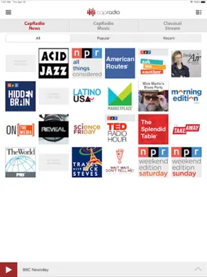 CapRadio android App screenshot 1